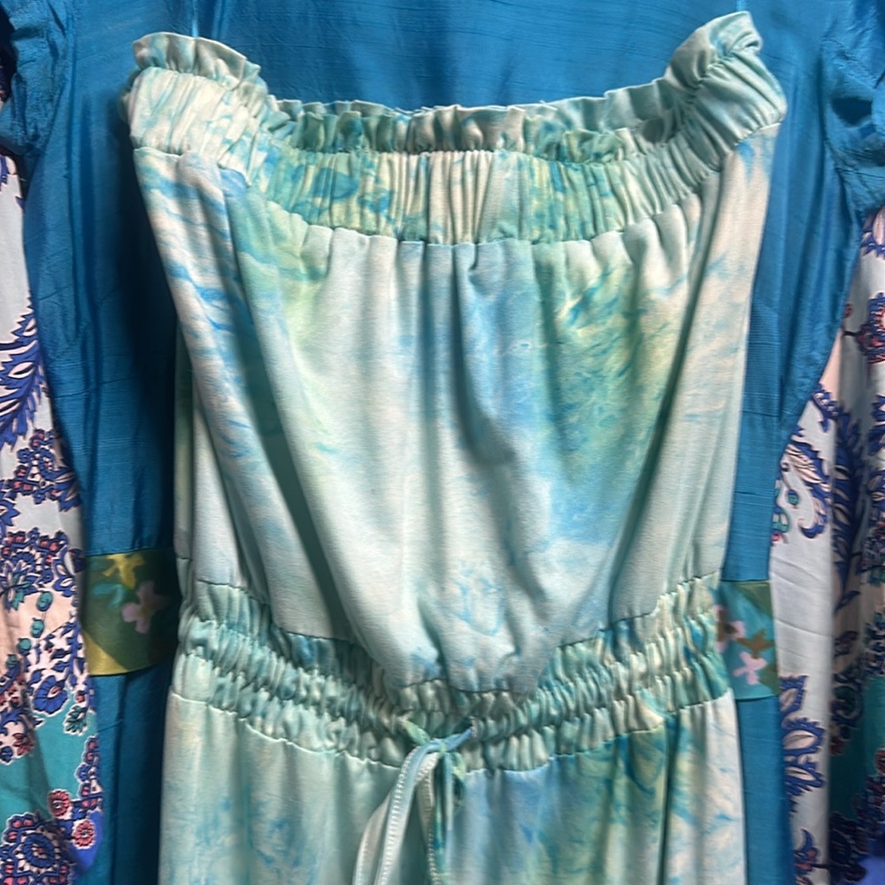 Lounge beach jumpsuit romper tie dye cargo